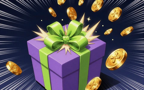 Anime-Geschenkbox mit M&uuml;nzen f&uuml;r Bonus und Freispiele bei Irwin Casino