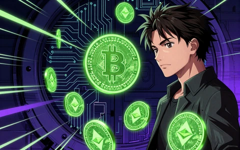 Anime-Krypto Coins Bitcoin und Ethereum als Symbol f&uuml;r schnelle Auszahlungen bei Irwin