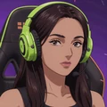 Anime-Portr&auml;t Selin Esports-Streamerin aus Berlin