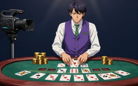 Anime-Live-Blackjack mit Dealer und Karten f&uuml;r Ezugi-Tische bei Irwin Casino